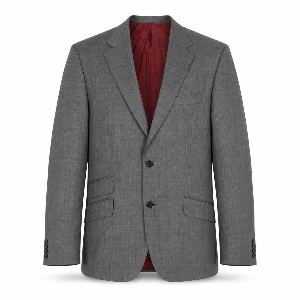 Marks and Spencer Mens Grey Herringbone Wool Jacket Suit Jacket Size 38 Regular