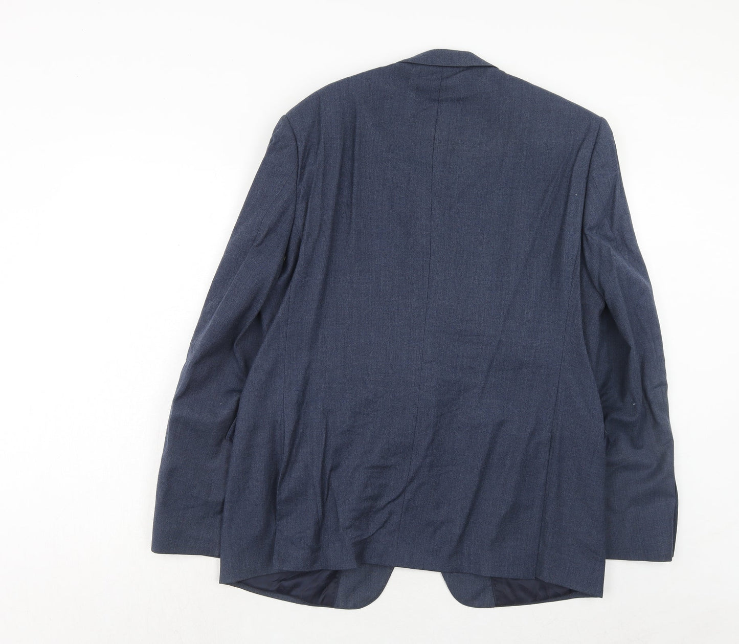 Marks and Spencer Mens Blue Wool Jacket Suit Jacket Size 42 Regular