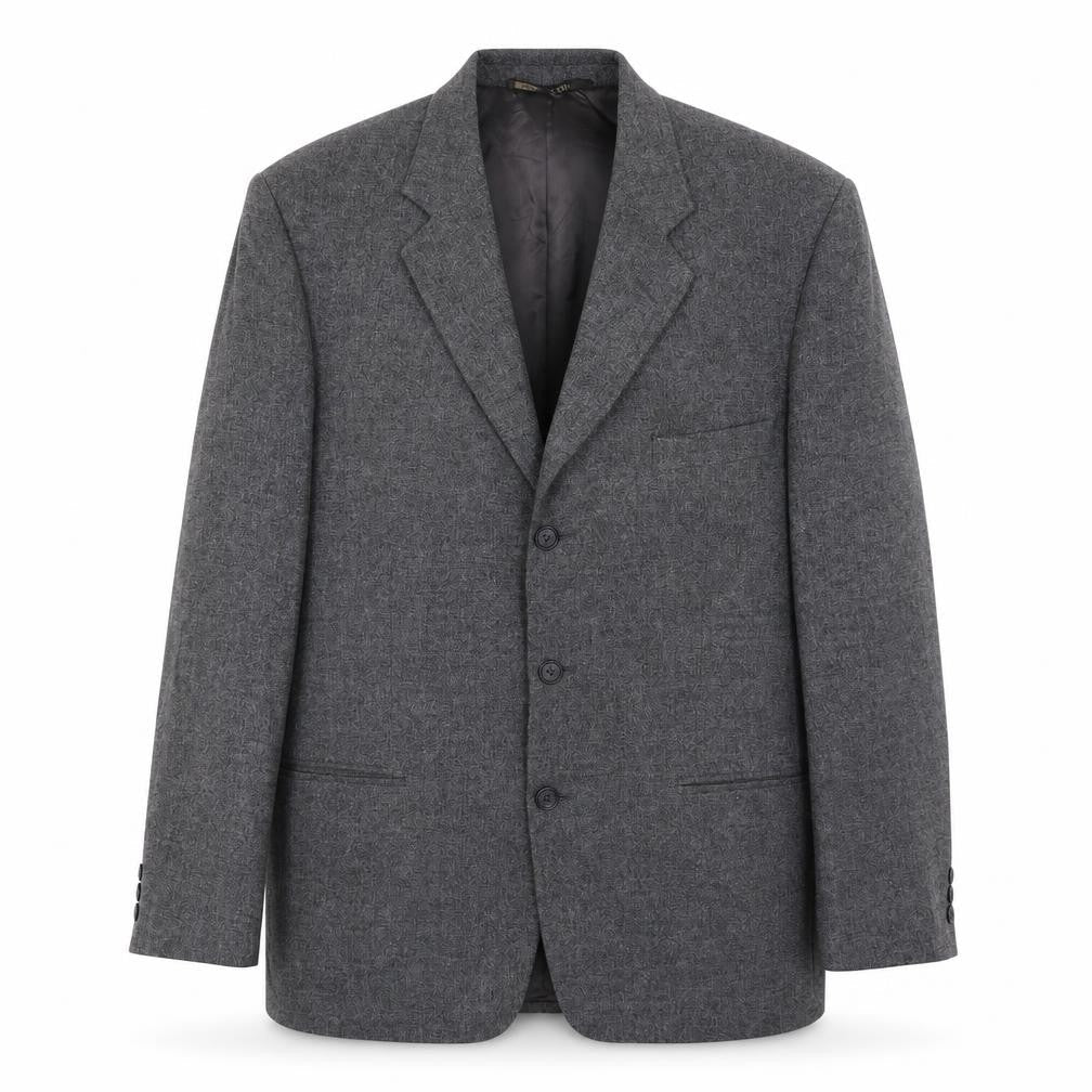 Marks and Spencer Mens Grey Wool Jacket Blazer Size 42 Regular
