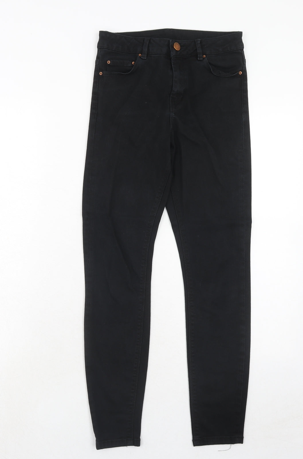ASOS Womens Blue Cotton Skinny Jeans Size 27 in L32 in Regular Zip