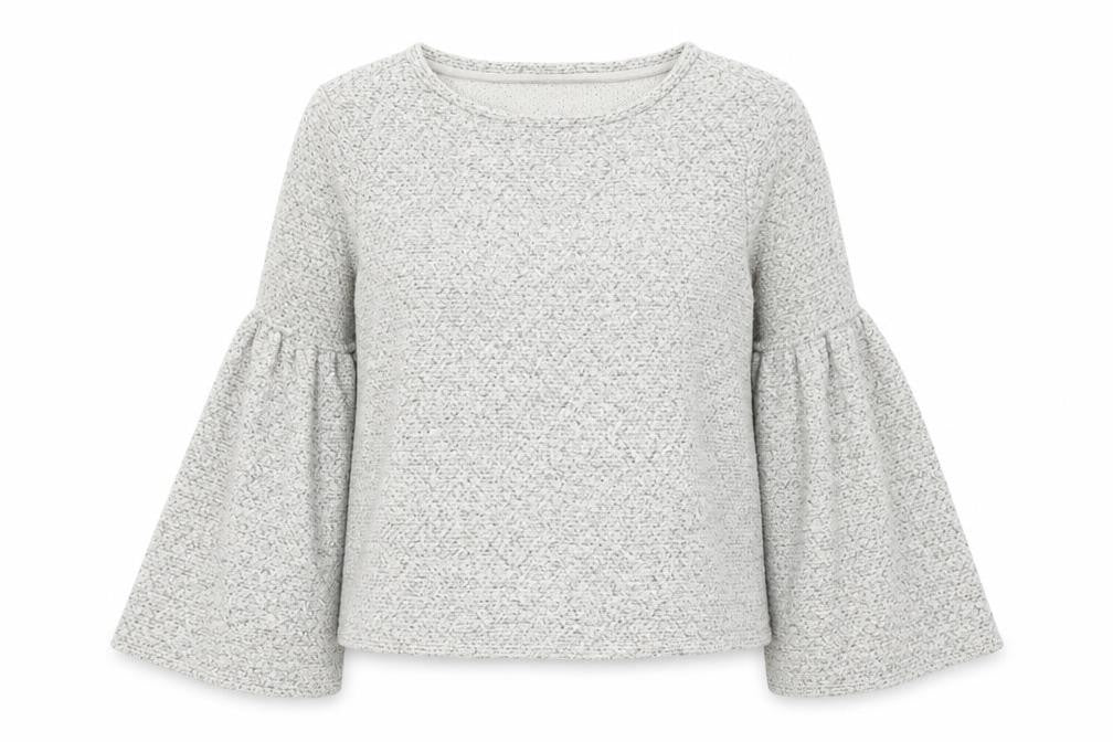 Marks and Spencer Womens Grey Round Neck Acrylic Pullover Jumper Size 10