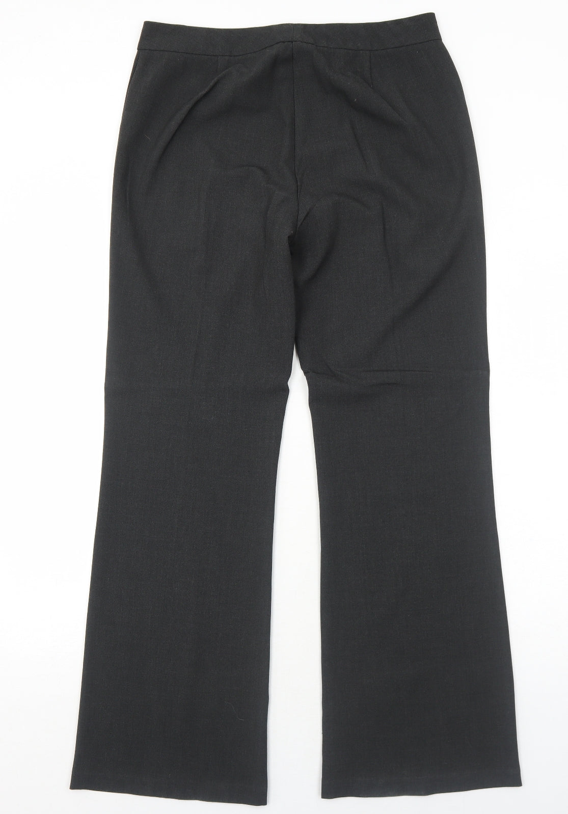 Marks and Spencer Womens Grey Polyester Dress Pants Trousers Size 12 Regular Zip