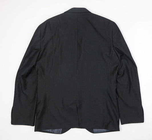 NEXT Mens Grey Polyester Jacket Suit Jacket Size 42 Regular