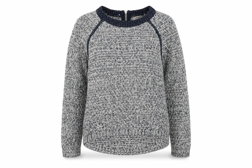 Marks and Spencer Womens Blue Round Neck Acrylic Pullover Jumper Size 8