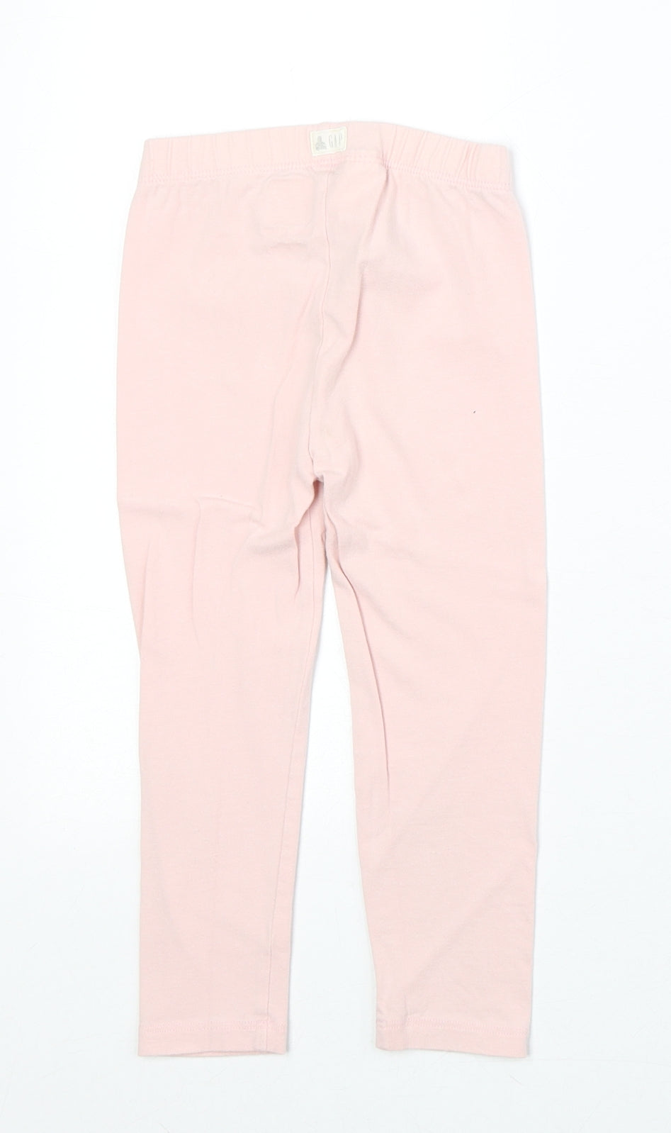 Gap Girls Pink Cotton Jogger Trousers Size 3 Years Regular Pullover