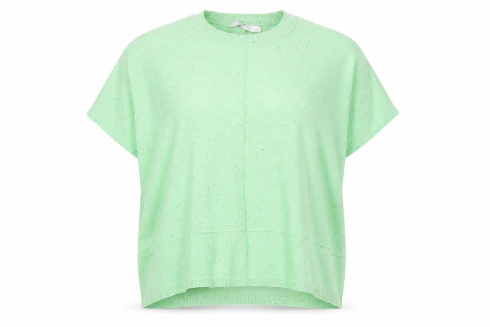 NEXT Womens Green Round Neck Nylon Pullover Jumper Size XS
