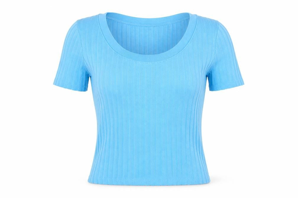 Zara Womens Blue Scoop Neck Viscose Pullover Jumper Size S