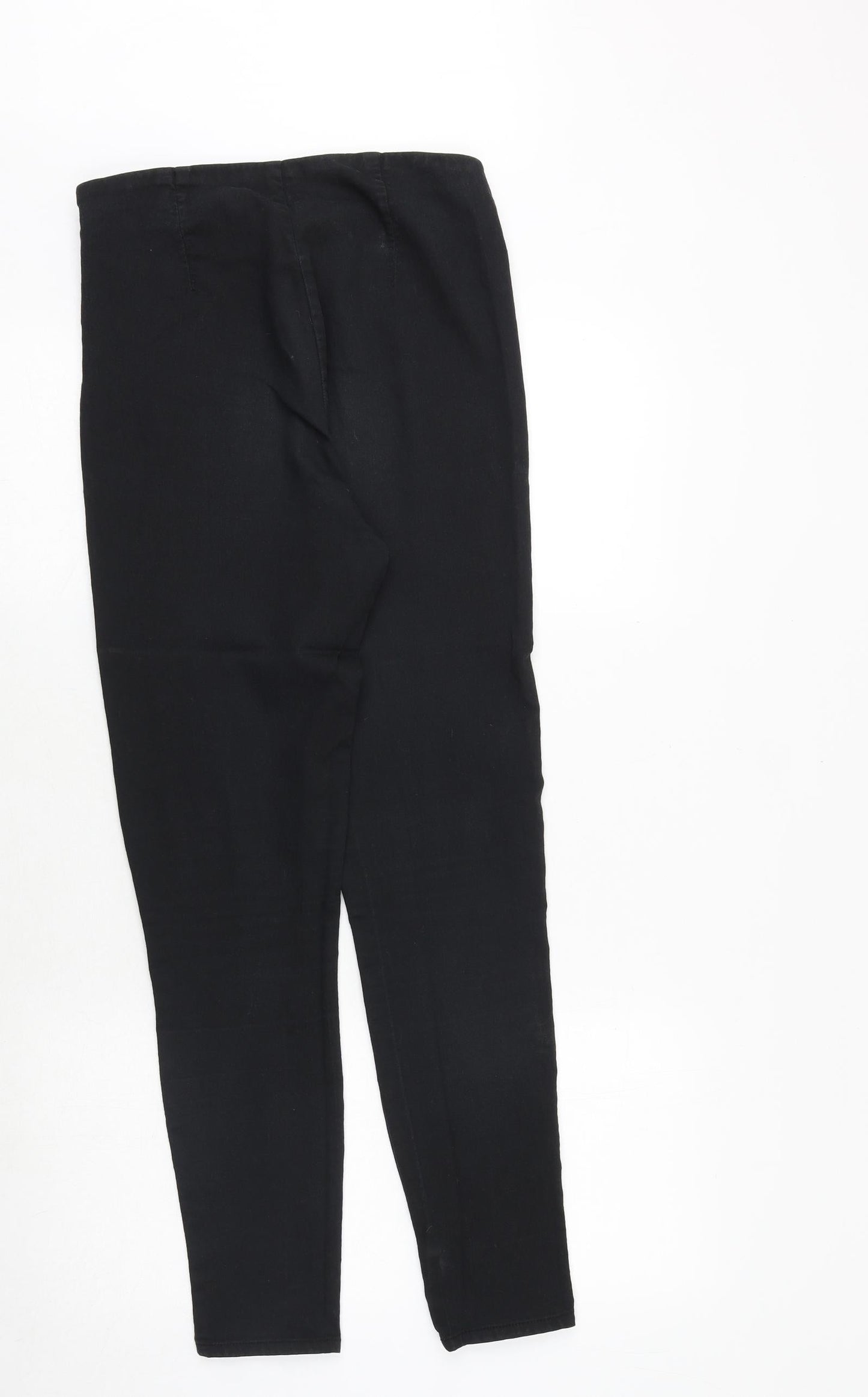 H&M Womens Grey Cotton Skinny Jeans Size 10 Regular Button