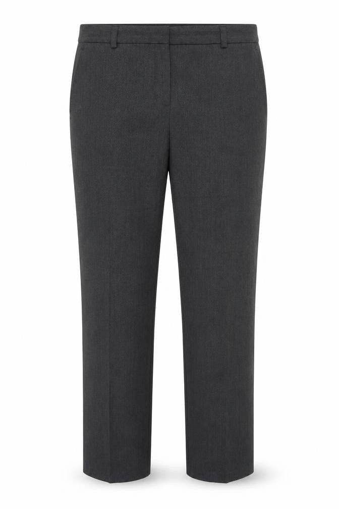 Marks and Spencer Womens Grey Polyester Trousers Size 12 Regular Zip
