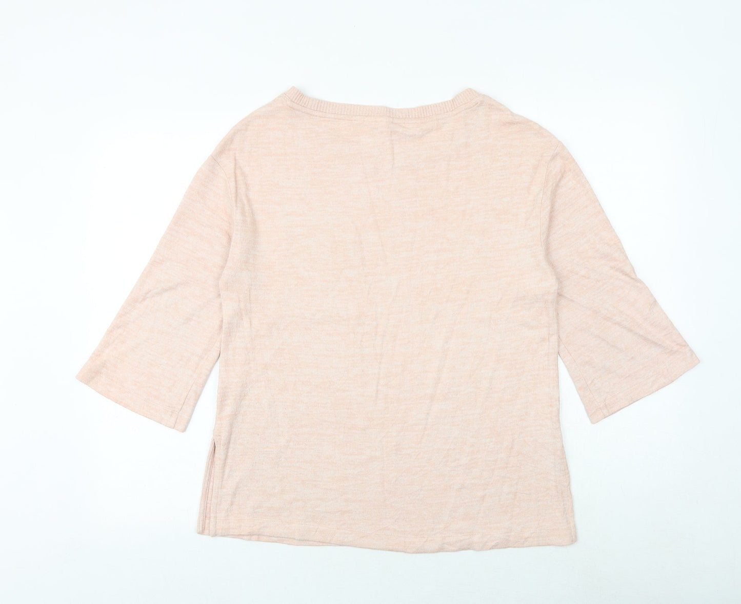 Gap Womens Orange Round Neck Polyester Pullover Jumper Size S