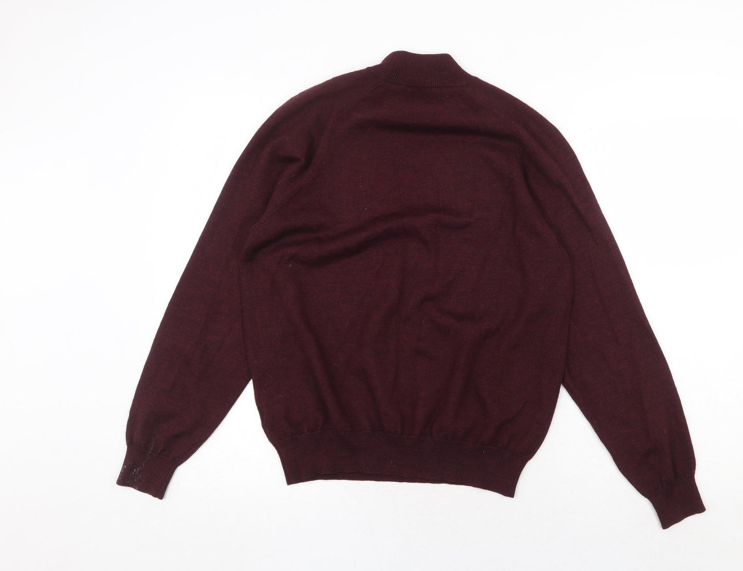 Wolsey Womens Red Round Neck Wool Pullover Jumper Size S