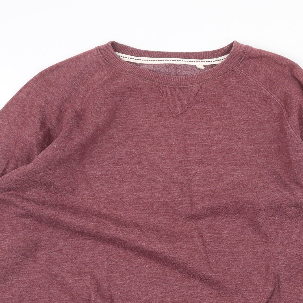 Fluid Mens Red Cotton Pullover Sweatshirt Size XS