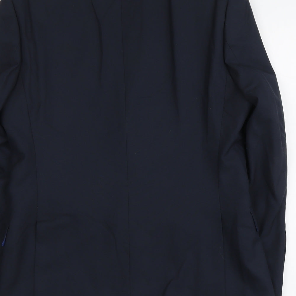 Marks and Spencer Mens Blue Polyester Jacket Suit Jacket Size M Regular