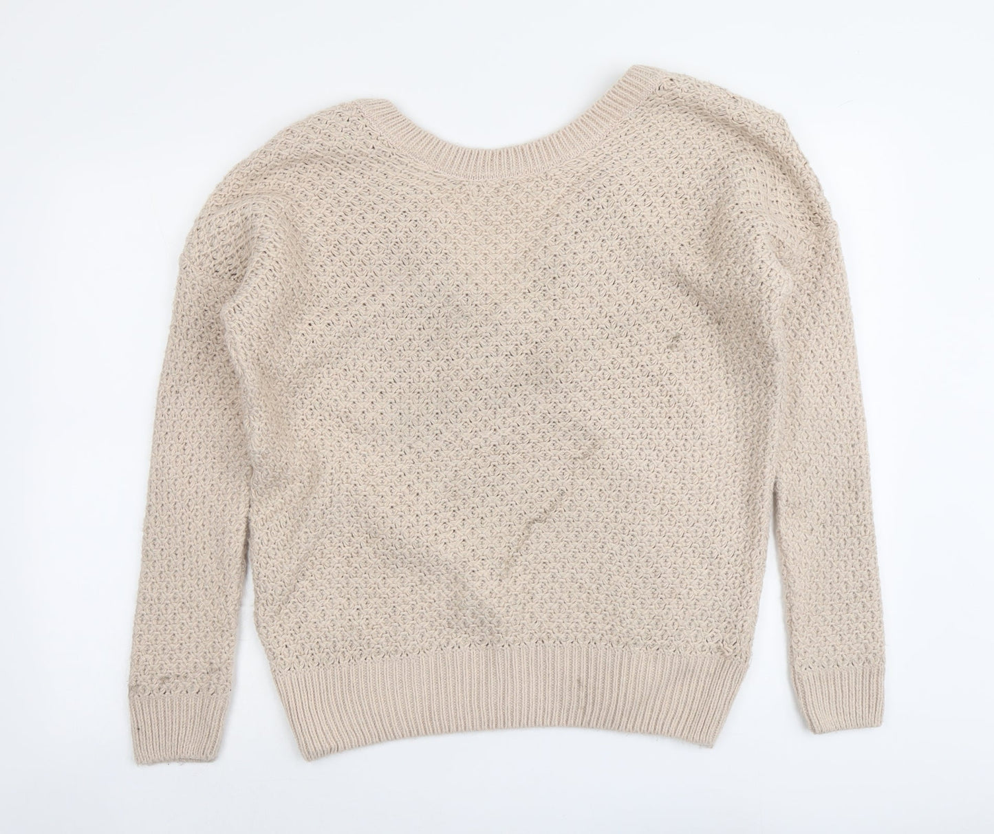 NEXT Womens Pink Round Neck Acrylic Pullover Jumper Size M