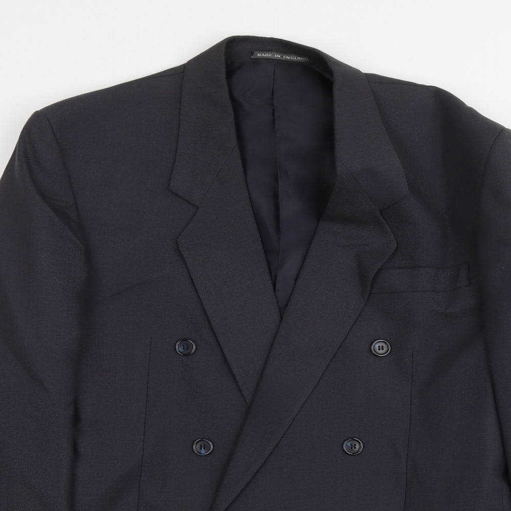 Lincroft Mens Blue Wool Jacket Suit Jacket Size 44 Regular