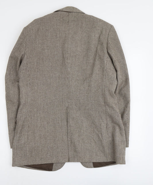 Marks and Spencer Mens Beige Wool Jacket Suit Jacket Size 42 Regular