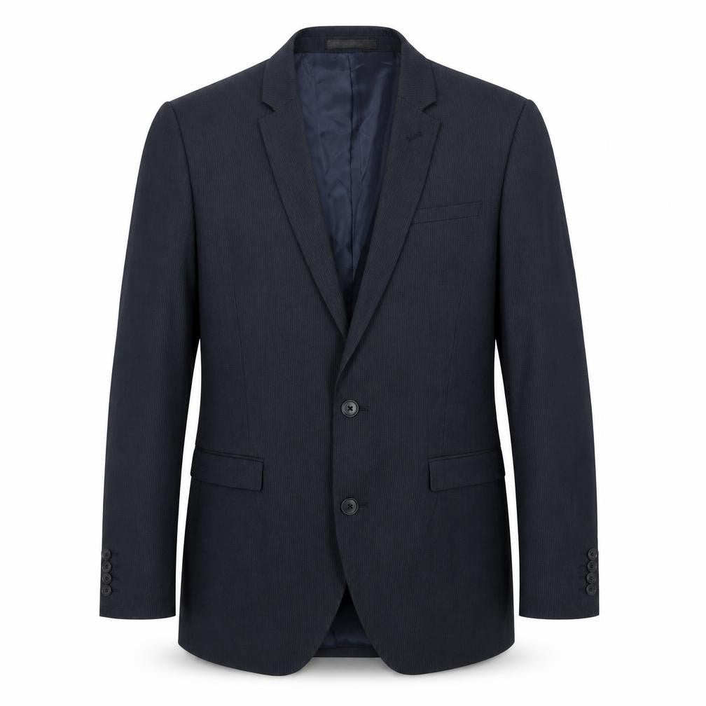 NEXT Mens Blue Striped Polyester Jacket Suit Jacket Size 38 Regular