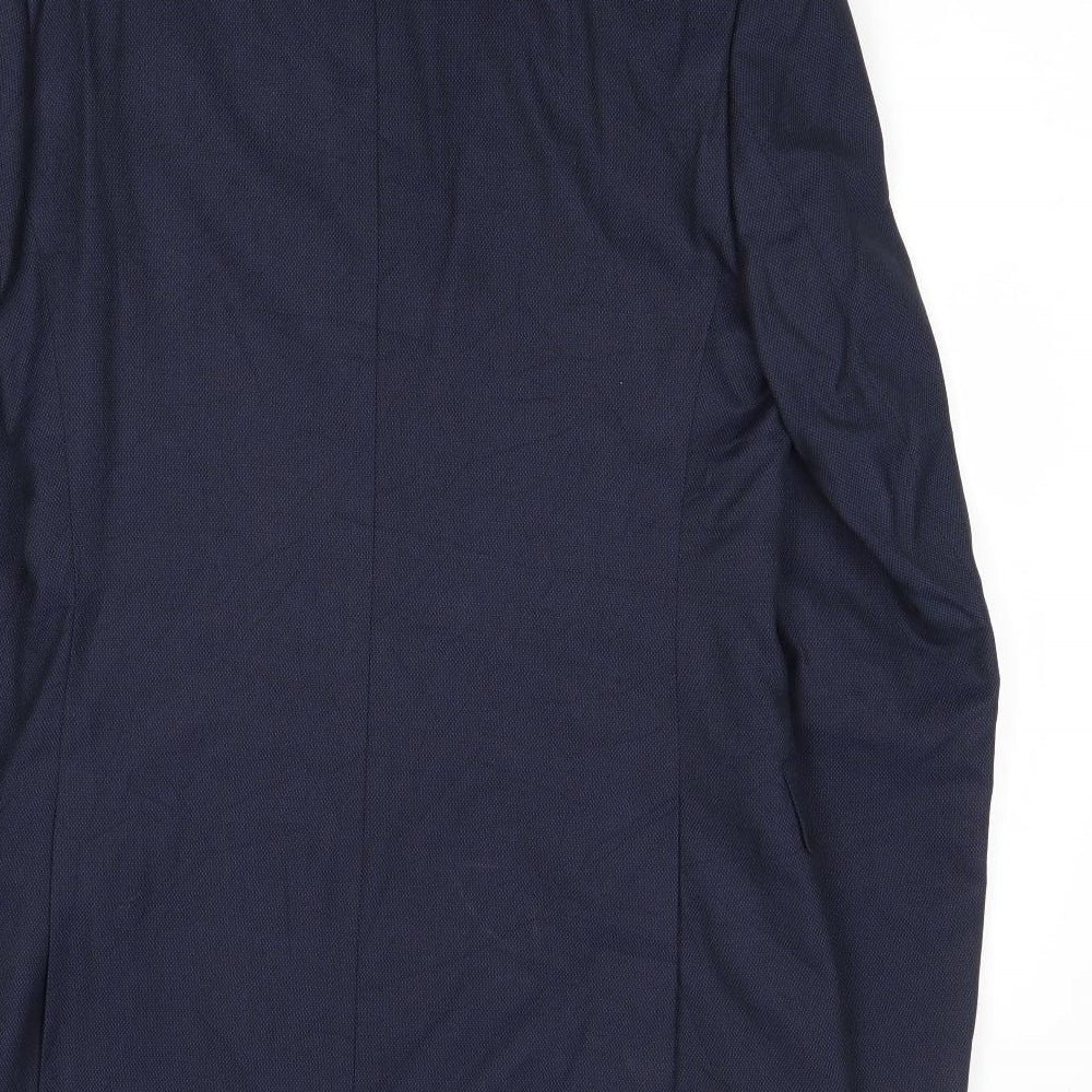 Marks and Spencer Mens Blue Polyester Jacket Suit Jacket Size 36 Regular