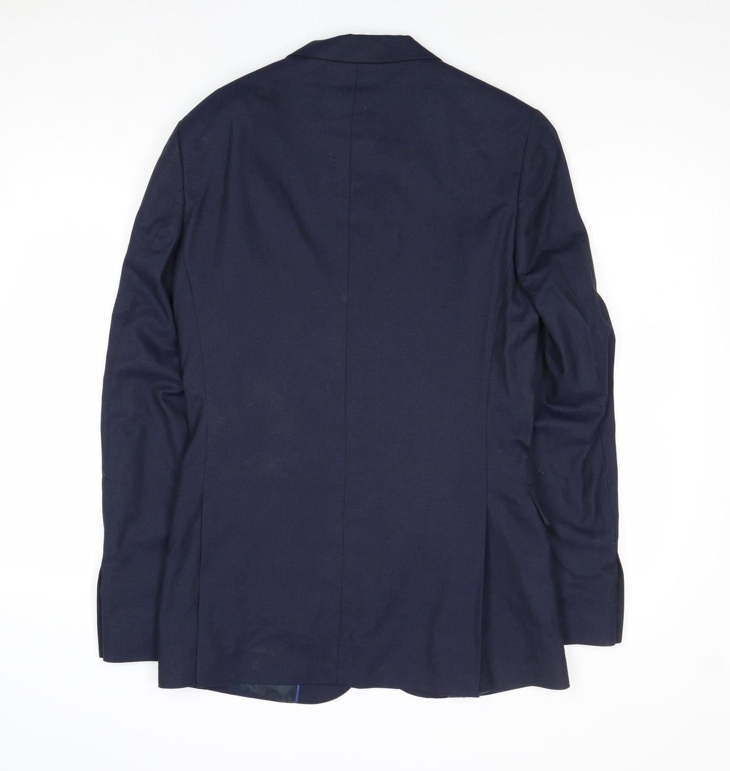 Marks and Spencer Mens Blue Polyester Jacket Suit Jacket Size 36 Regular