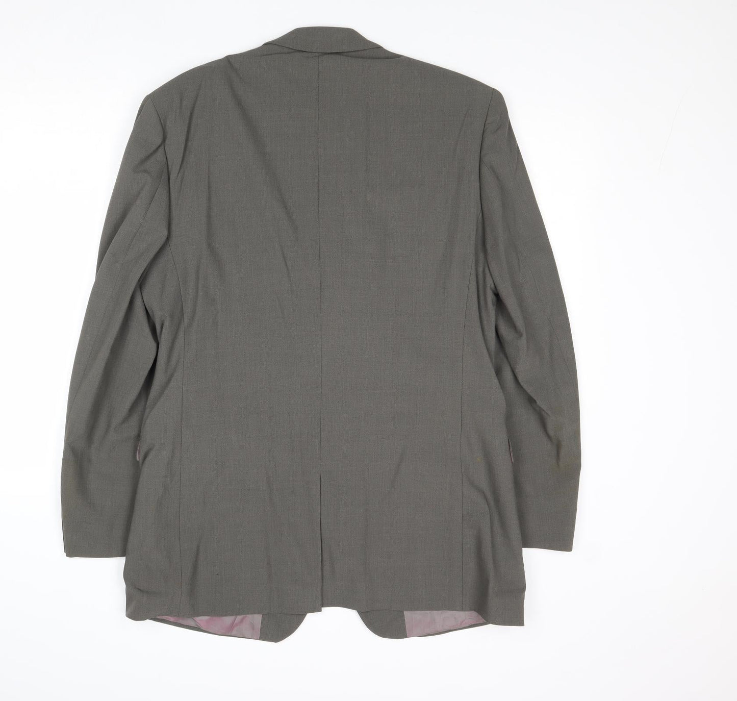 Karl Jackson Mens Grey Polyamide Jacket Suit Jacket Size 40 Regular