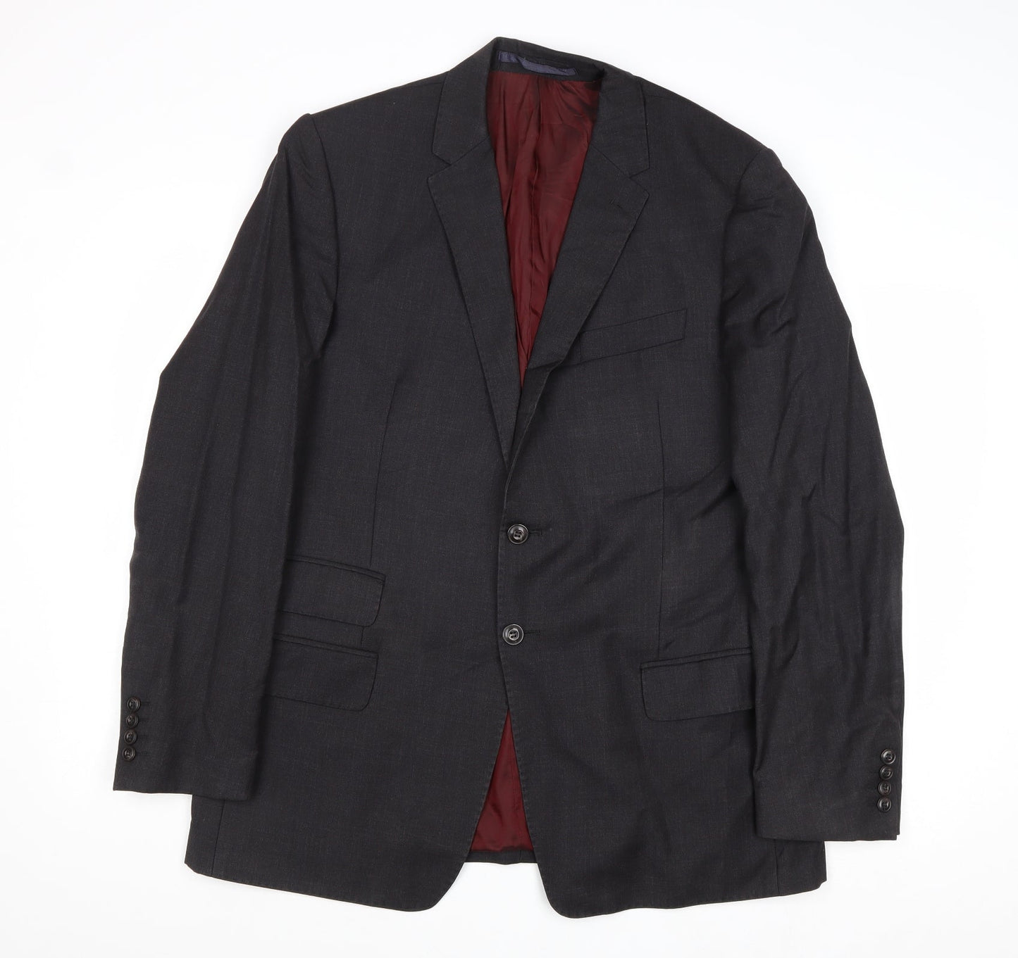 Marks and Spencer Mens Grey Wool Jacket Suit Jacket Size 42 Regular