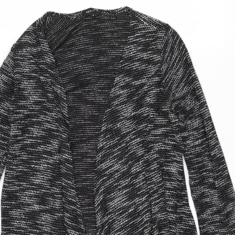 New Look Womens Grey V-Neck Polyester Cardigan Jumper Size S