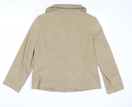 EWM Womens Brown Jacket Size 16 Button