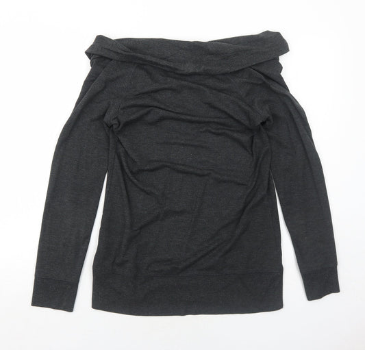 Cynthia Rowley Womens Grey Modal Pullover Sweatshirt Size 10 Pullover