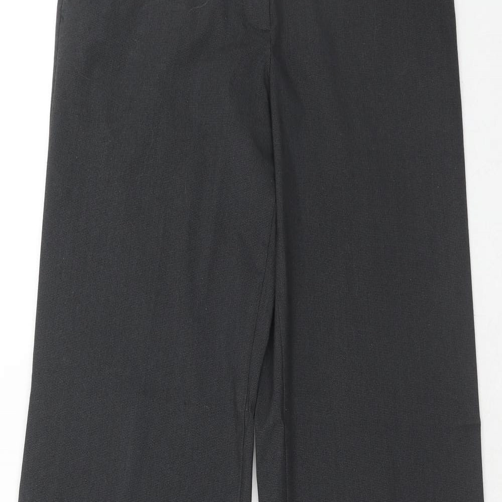 Sisley Womens Grey Polyester Dress Pants Trousers Size 10 Regular Hook & Eye