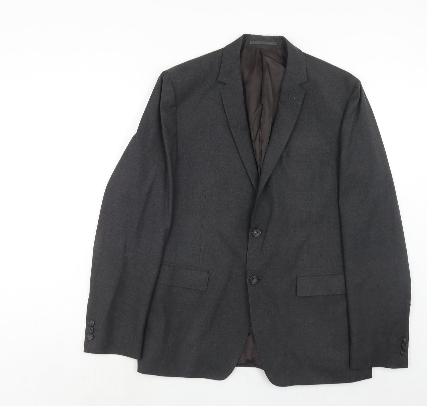 Shoreditch Mens Grey Wool Jacket Suit Jacket Size 42 Regular