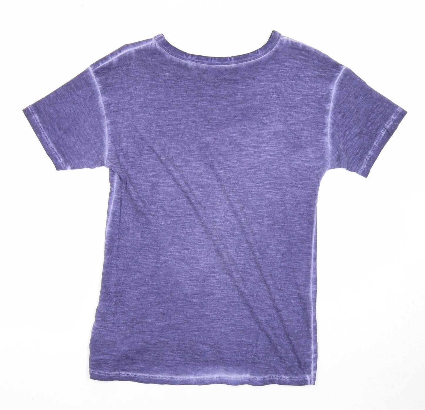 NEXT Boys Purple Cotton Basic T-Shirt Size 9 Years Round Neck Pullover - NYC 75
