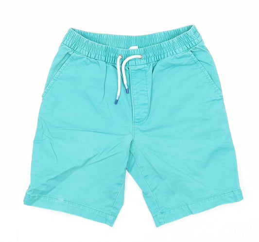 Gap Boys Blue Cotton Chino Shorts Size XL Regular Drawstring