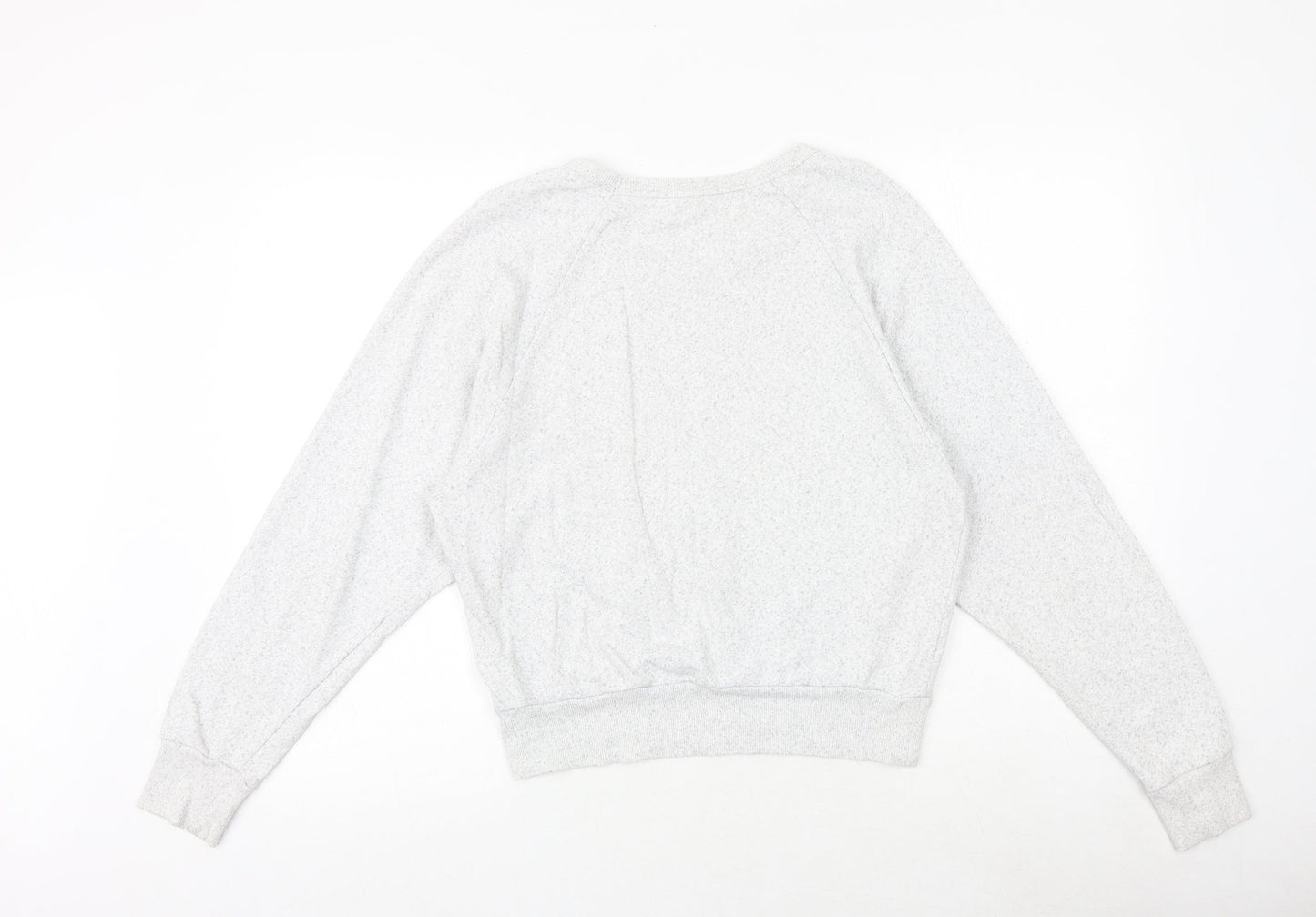 I Love H81 Womens Grey Cotton Pullover Sweatshirt Size M Pullover