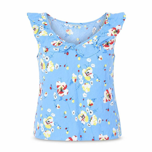 Womens UK Size 10 Dickins & Jones Blue Viscose Tank