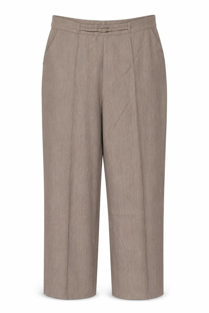 Marks and Spencer Womens Beige Polyester Trousers Size 12 Regular