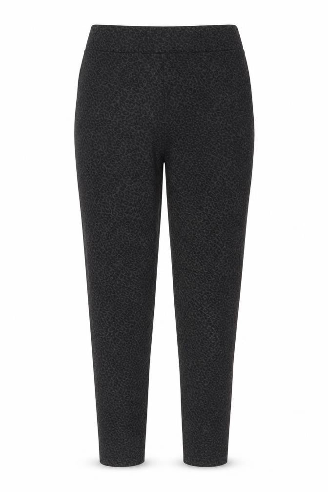 Marks and Spencer Womens Grey Animal Print Viscose Carrot Leggings Size 8 - Leopard Pattern