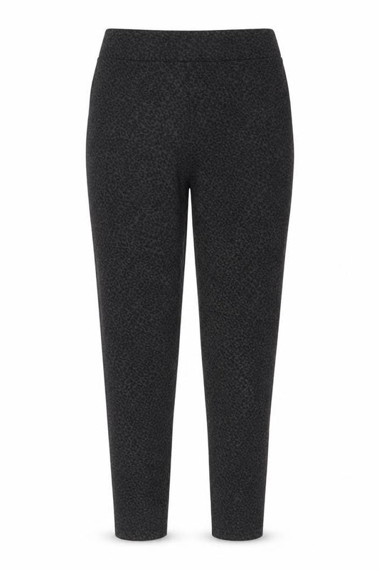 Marks and Spencer Womens Grey Animal Print Viscose Carrot Leggings Size 8 - Leopard Pattern
