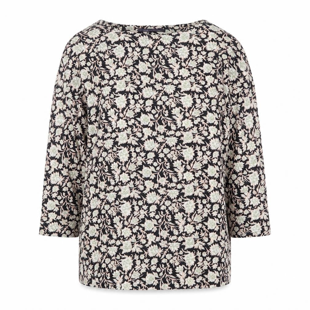 Marks and Spencer Womens Multicoloured Geometric Polyester Basic Blouse Size 8 Round Neck
