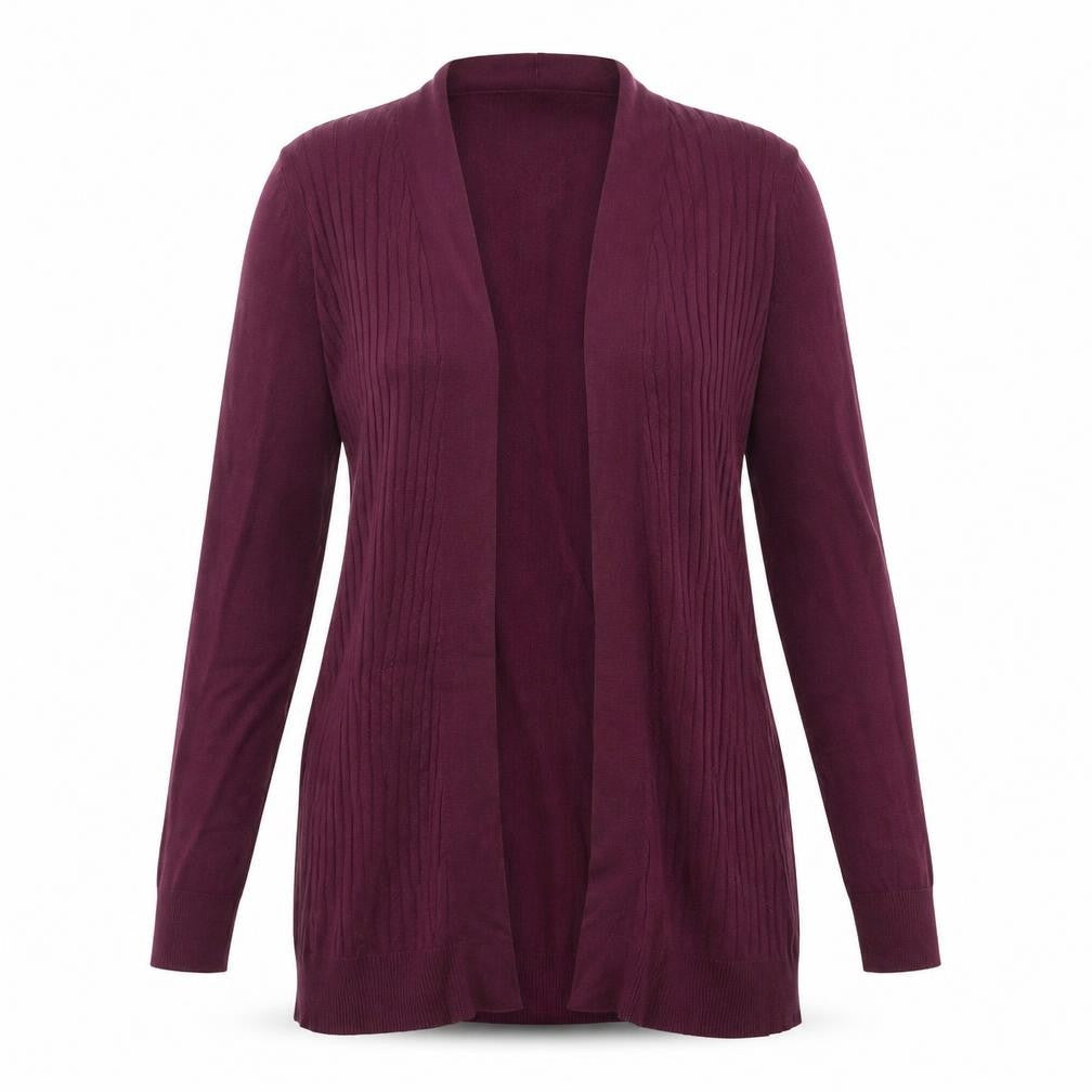Marks and Spencer Womens Purple V-Neck Viscose Cardigan Jumper Size S