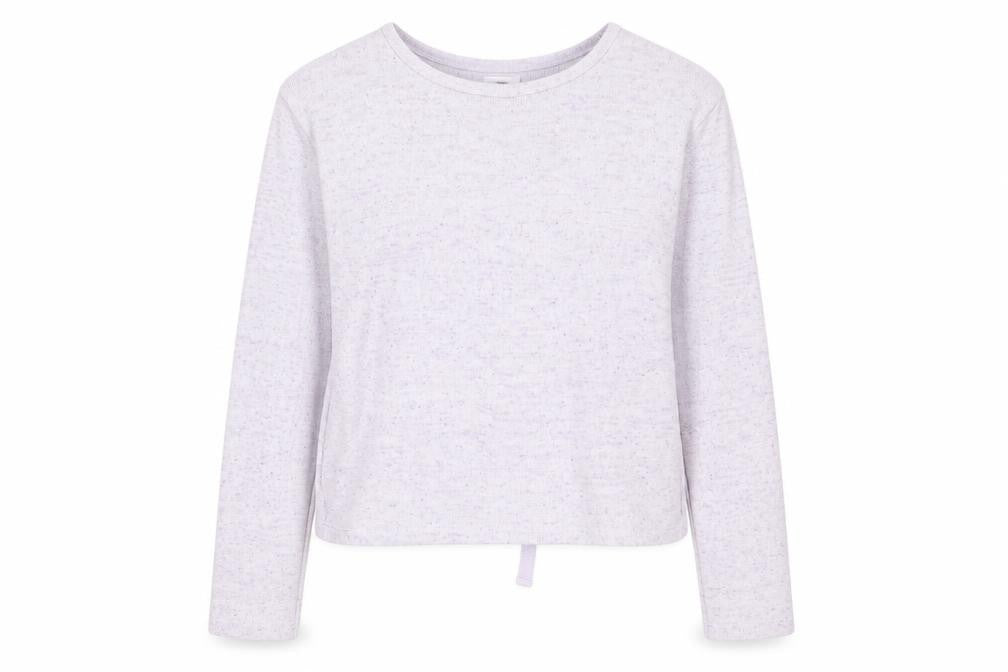 New Look Womens Purple Round Neck Viscose Pullover Jumper Size M