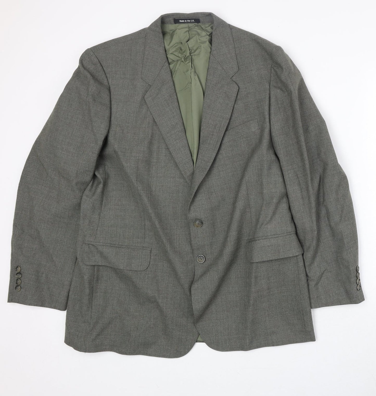 Marks and Spencer Mens Grey Polyester Jacket Suit Jacket Size 44 Regular