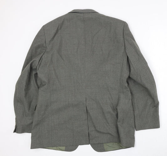 Marks and Spencer Mens Grey Polyester Jacket Suit Jacket Size 44 Regular