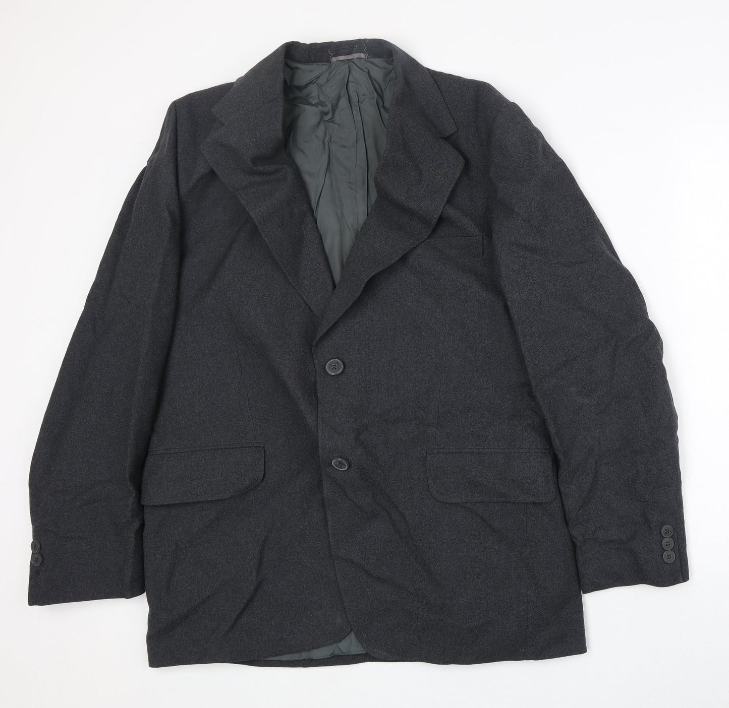 Marks and Spencer Mens Grey Wool Jacket Suit Jacket Size 42 Regular
