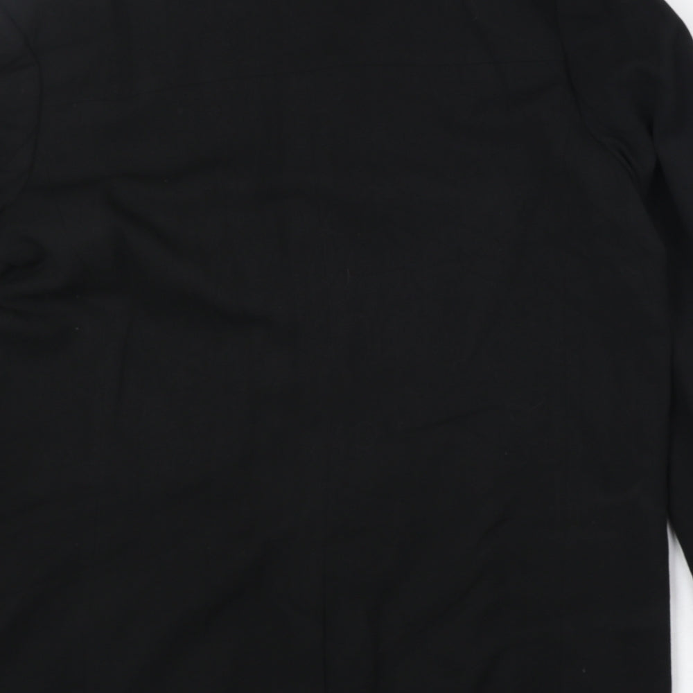 La Redoute Womens Black Polyester Jacket Suit Jacket Size 12