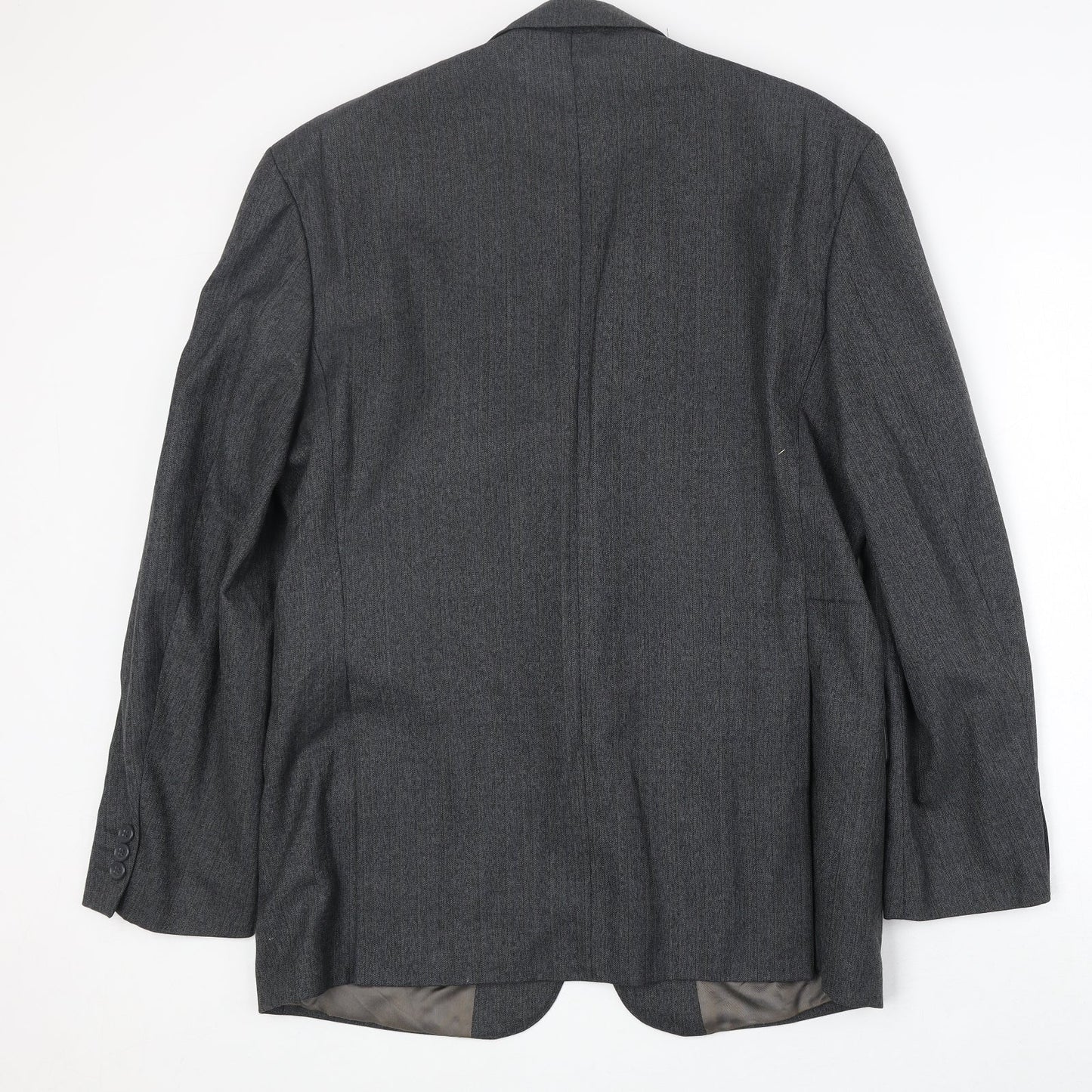 James Barry Mens Grey Polyester Jacket Suit Jacket Size 42 Regular