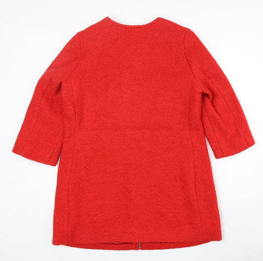 New Look Womens Red Jacket Size 12 Zip