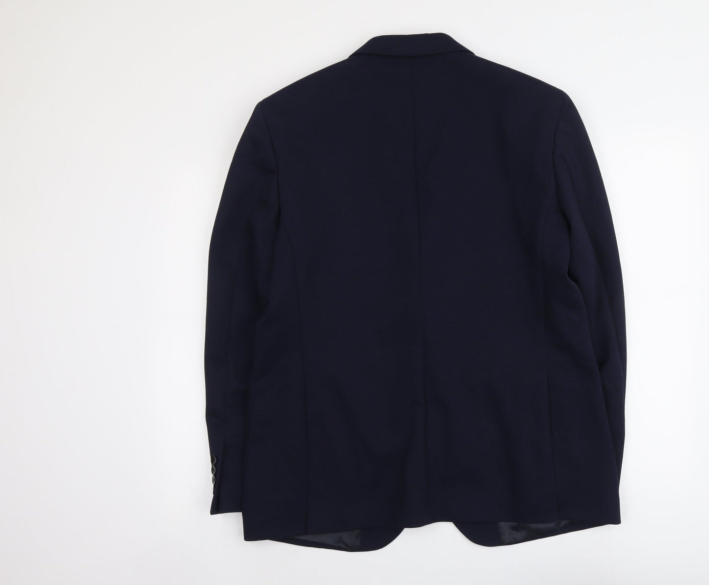 Marks and Spencer Mens Blue Polyester Jacket Suit Jacket Size 42 Regular