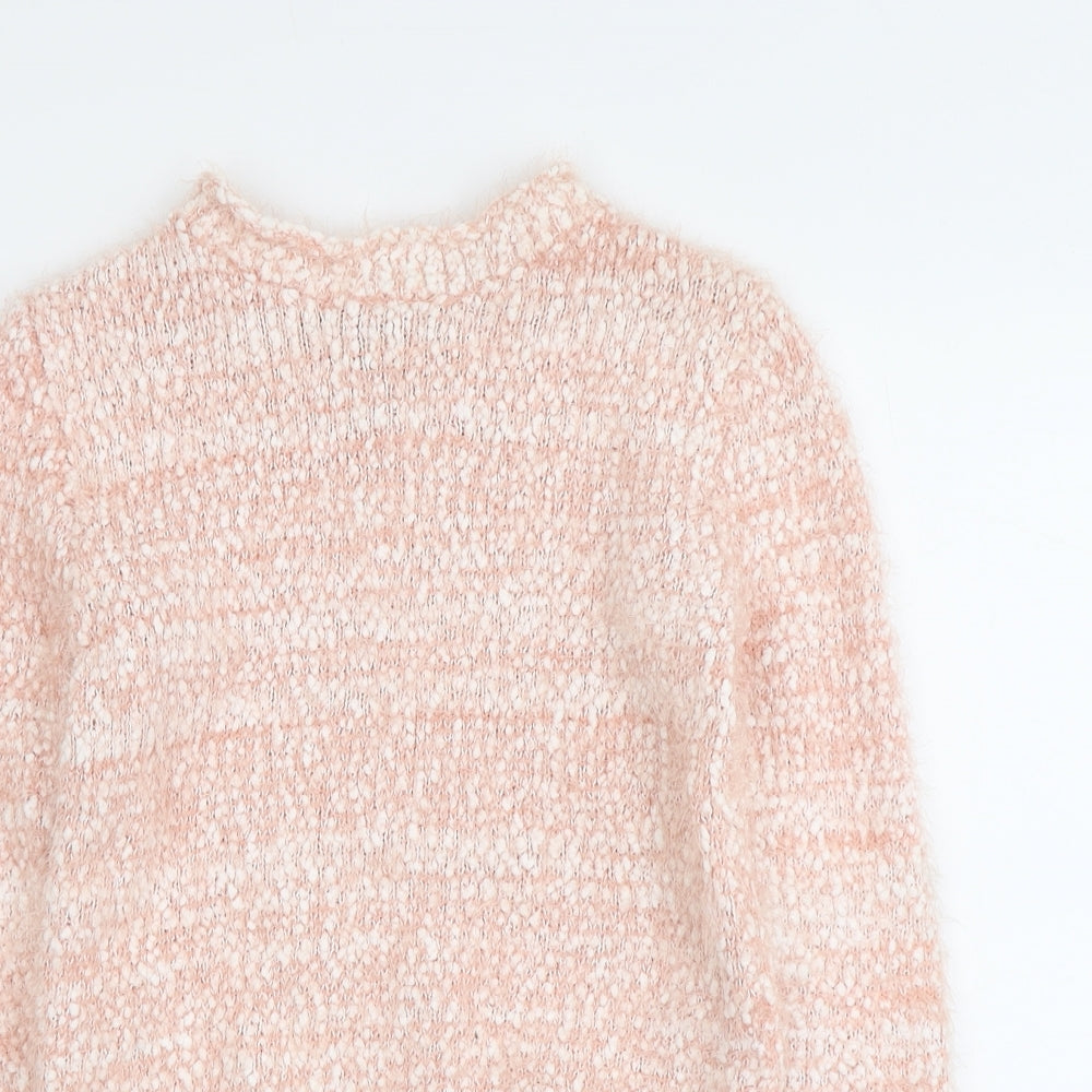 FOREVER 21 Womens Pink Round Neck Acrylic Pullover Jumper Size S