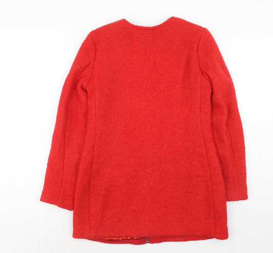 New Look Womens Red Jacket Size 10 Zip