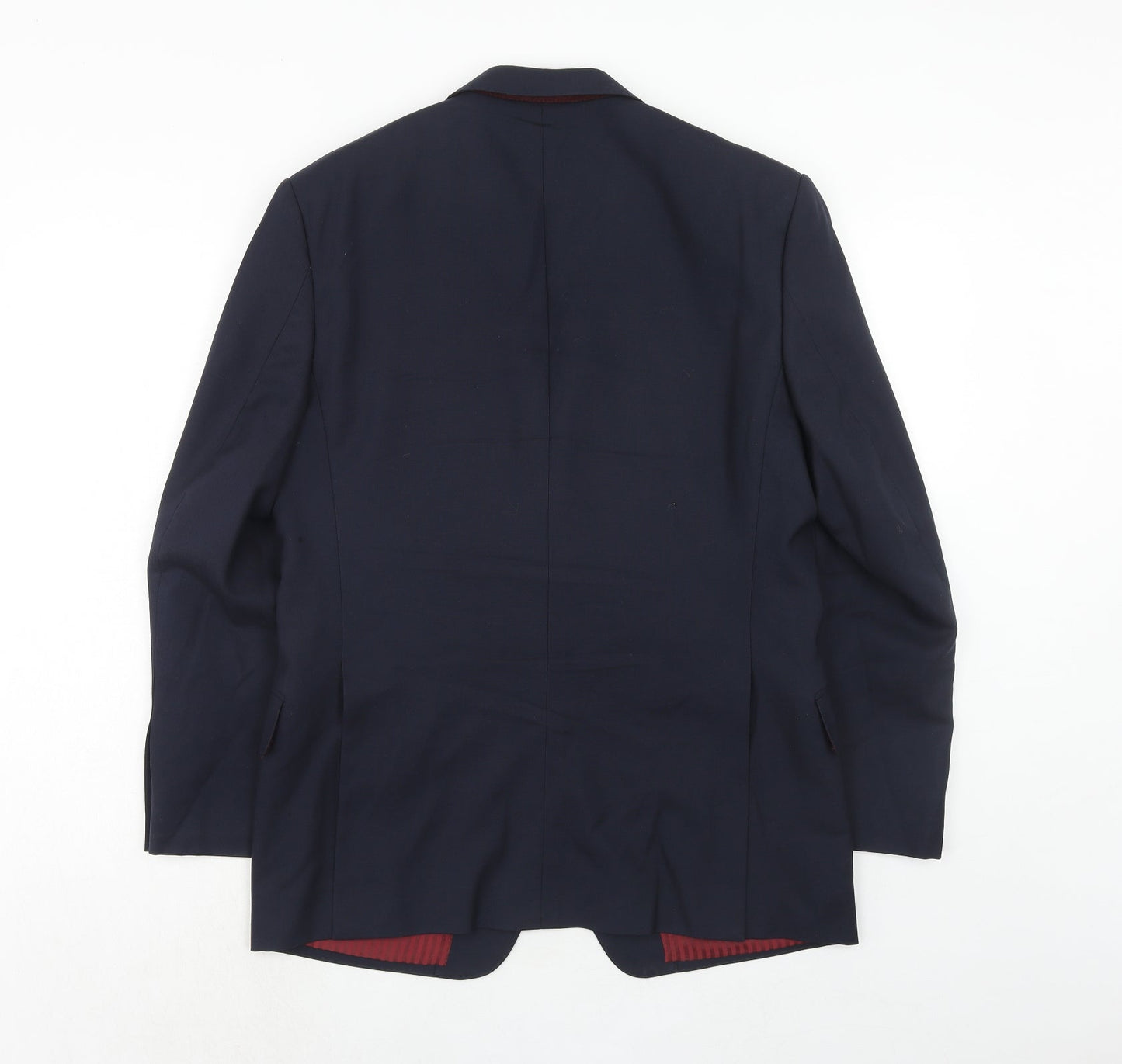 Marks and Spencer Mens Blue Wool Jacket Suit Jacket Size 38 Regular